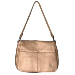 Vintage Lauren Ralph Lauren Pink Leather Small Shoulder Barbiecore Handbag